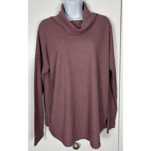 a new day Tops - A New Day Women's Size Large Purple Turtle Neck Top Long Sleeve